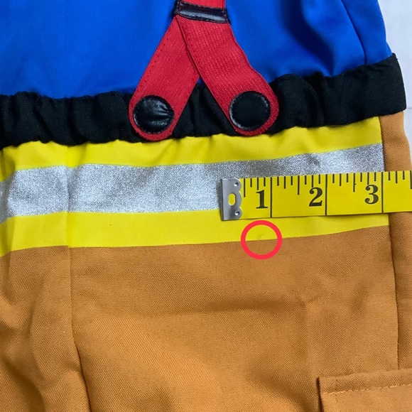 !! SOLD !! Halloween Costume Fireman Infant Baby 12 to 24 Months 2 Piece Set - Picture 15 of 16